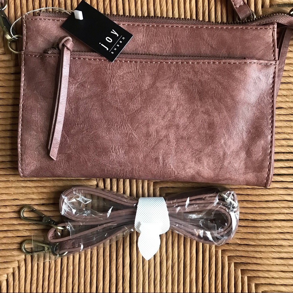 Joy Susan Dusty Rose Purse - Picture 6 of 7
